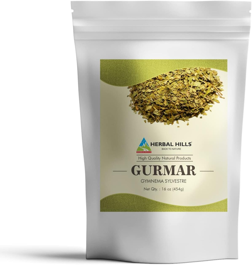HERBAL HILLS Gurmar Powder (Gymnema sylvestre / Natural Gudmar Leaf / Leaves Powder)