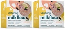 UpSpring Milkflow immunstøtte Amning Supplement Drink Mix Fenugreek- Free, Moringa Budd124; Elderberry Lemonade Flavor Budd124; Amning Supplement til Support Breast Milk Supply 124; 2 Pack