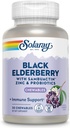 SOLARAY Black Elderberry Extract with Zinc, Probiotics & Vitamin C | Healthy Immune System Support | 30 Chewable Tablets