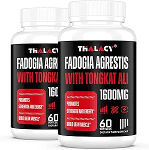 1600mg Fadogia Agrestis Tongkat Ali Supplement, Fadogia Agrestis Extract for Men with Ashwagandha - Maximum Strength, 120 Softgels