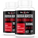 1600mg Fadogia Agrestis Tongkat Ali Supplement, Fadogia Agrestis Extract for Mænd med Ashwagandha - Maksimal styrke, 120 Softgels