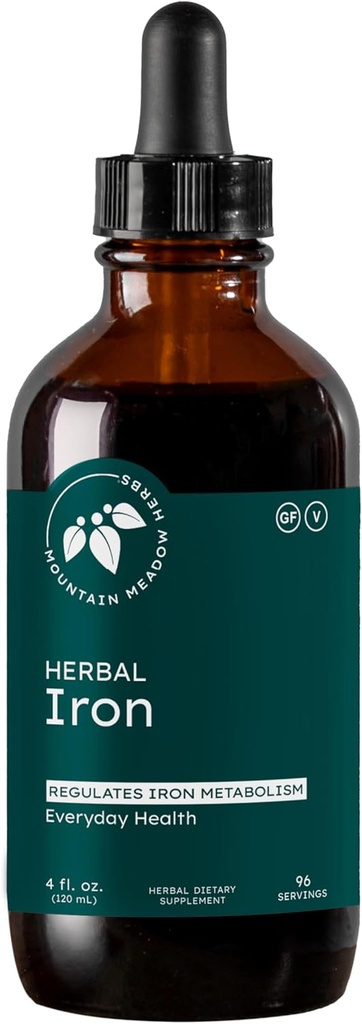 Mountain Meadow Urter - Urte Jern - 4 oz - Glade urter til at støtte og regulere jern Metabolisme og Absorption