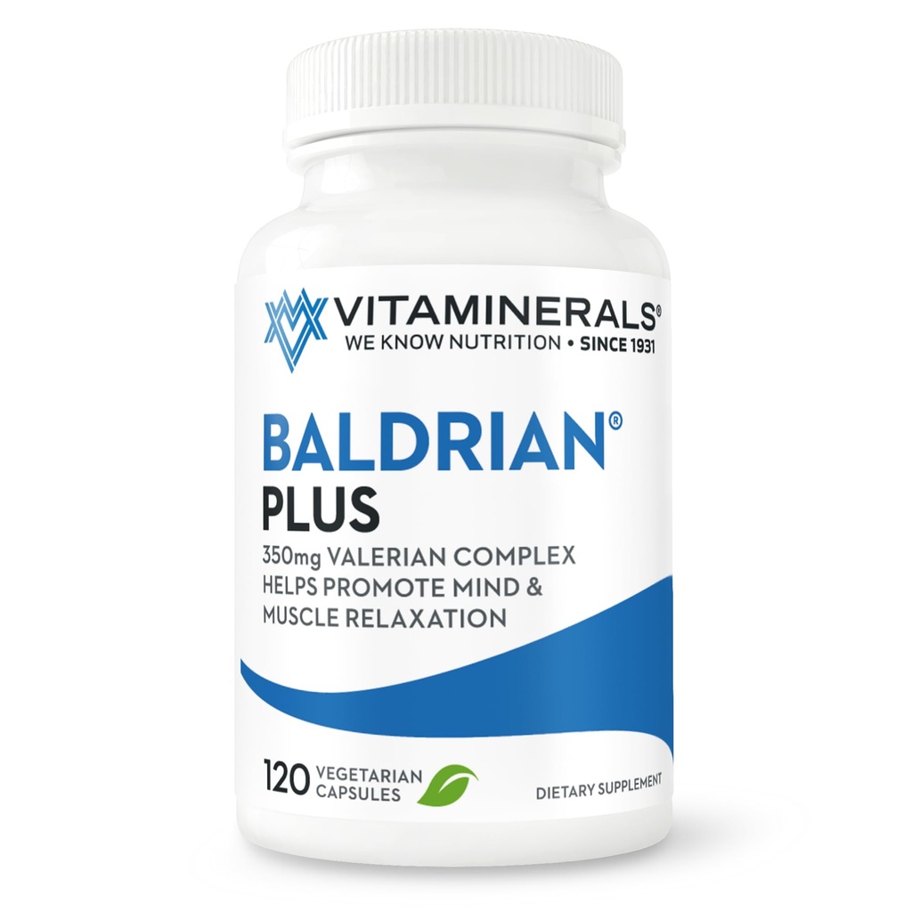 Vitamin 33 + Baldrian ® Plus Natural Relaxing Support Standardized Valerian Extract (120)