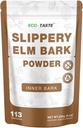 ECO- TASTE Slippery Elm Pulver til Gut- Health, Pure Inner Slippery Bark Powder 2000mg per servering, Vegetarisk - 226 Bedste