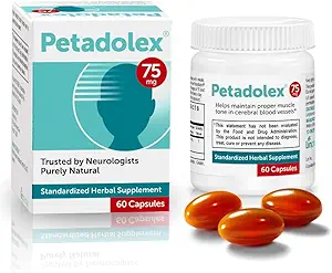 Migraine Relief - Patented Butterbur Root Extract, 75mg PA-Free Butterbur Extract in Gelatin Capsules, Ideal Real Butterbur for Migraines Solution Prevention