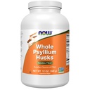 Now Foods Supplements, Whole Psyllium Huss, Granule, Non- GMO Project Verified, Opløselig Fiber, 12 -Ounce