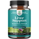 Natures Craft Lever Cleanse Detox & Reparation 120 Kapsler - Urte Lever Support Mælk Thistle Supplement - Silymarin Mælk Thistle Kosttilskud med Mælkebøtte Root, Cholin, Beetroot & Artichoke Extract