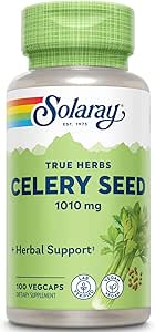 Solaray Sellery Seed, 505mg, 100 vegetariske kapsler