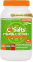 C- Salte C-vitamin pulver supplement - 100% Pure High Dosis Buffered C-vitamin pulver til immunforsvar - Økologisk, sukkerfri, Vegan, Non- GMO, Stomach- Friendly, Original 8 oz