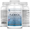 Flexicil Advanced Joint Mobility & Support; Glucosamin, Chondroitin, MSM, Hyaluronic Acid, Gurkemeje, Boswellia; 124; Broad- Spectrum Bio- Enhanced Ingredients