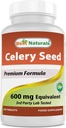 Bedste Naturals Selleri Seed 600 Mg Tablet, 180 Greve (817716014401)