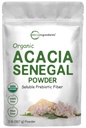 Micro Ingredients Organic Acacia Senegal Fiber Powder, 2 lb Measures 124; Instant Opløselige Fiber Measurement 124; Plant- Based Prebiotic for Gut & Digative Health Measurement 124; Non- GMO, Gluten- Free, Vegan