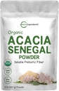 Micro Ingredients Organic Acacia Senegal Fiber Powder, 2 lb Measures 124; Instant Opløselige Fiber Measurement 124; Plant- Based Prebiotic for Gut & Digative Health Measurement 124; Non- GMO, Gluten- Free, Vegan