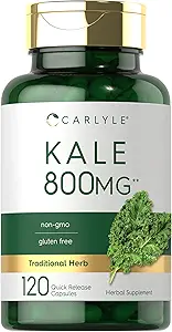 Carlyle Kale Extract 800mg * 124; 120 Kapsler * 124; Non- GMO og Gluten Free