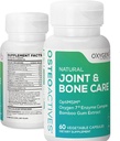 Oxygen Nutrition OsteoActives Formel All- Natural Dietary Support for Joints, Bones and Connective Tissue - 60 Count Pill flaske - Vegetabilske kapsler (Emballage Maj Vary)