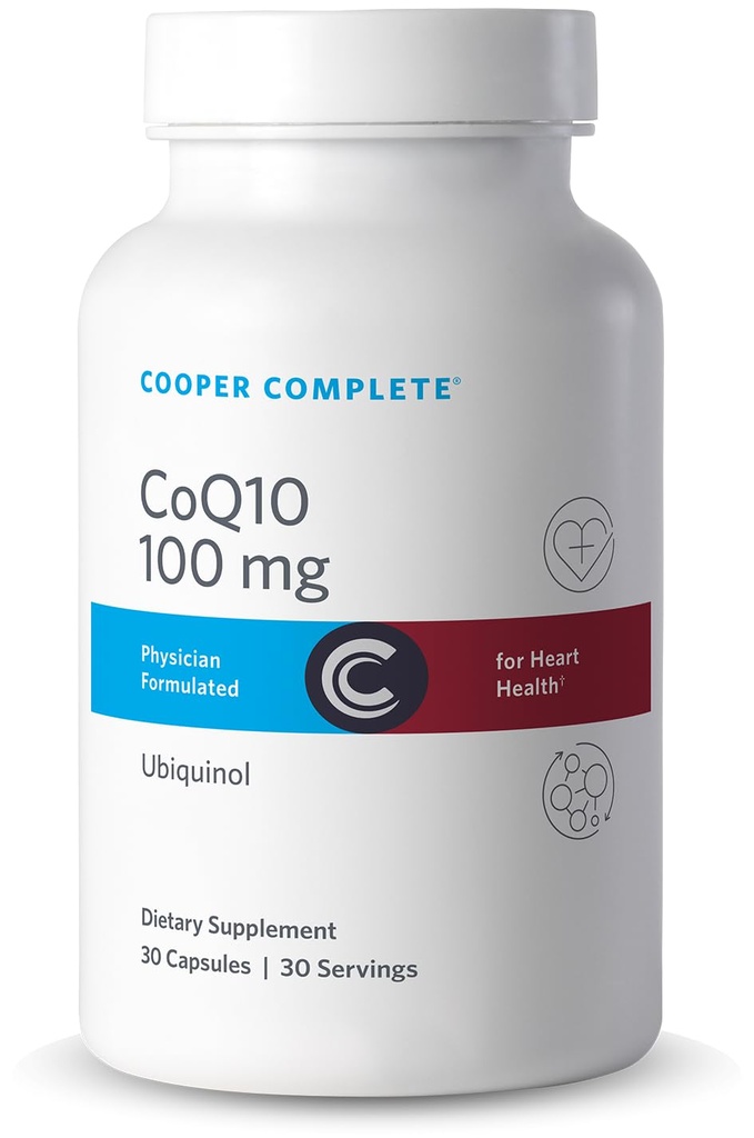 Cooper Complete - CoQ10 100 mg - CoEnzyme10 Ubiquinol supplement - 30 kapsler pakning med 1 stk.