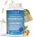 Magnesium Complex Chelated Magnesium Glycinate w / Malat, Taurate & Herbal Extracts for Support Sleep, Muscle, Cortisol & Heart Health, Gluten Free, Vegan, Non GMO, High Absorption, 120 Kapsler