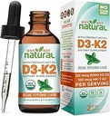 Hvorfor ikke naturligt organisk vitamin D3 K2 (MK-7) Flydende dråber, 5000 IE sublingual D3 med kokos MCT olie, for stærke knogler og tænder, hjerte og immunforsvar