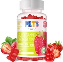 Kæledyr Purest Glucosamin Chondroitin Gummies med MSM & Elderberry Extra Strength - Fælles støtte, Antioxidant immunforsvar supplement til voksne, mænd og kvinder. Jordbær
