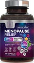 Menopause Kosttilskud til kvinder med Dong Quai, Chaste Berry, Black Cohosh, 8 Millioner CFU Probiotika - Hot Flash Night Sweats & Menopause Relief Probiotic for Vaginal, fordøjelsessygdomme - 120 kapsler