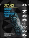 PERFORMIX - SST V2X - Pre Workout - 300 mg Koffein - Energitilskud - No Crash - Fitness Goals - Nootrop - Tids- Release for All Day Focus, Mood & Energy Boost - Mænd og kvinder - 10 kapsler