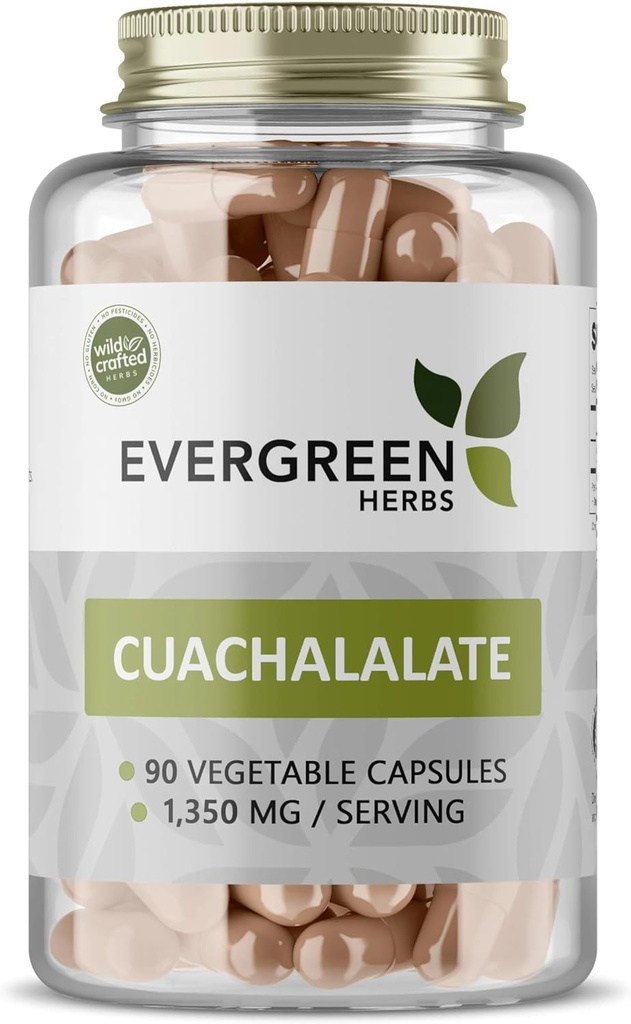 Evergreen Herbs Cuachalalate Herb (Amphipetyglum Adstringens) - Resealable Stand Up Pouch at sikre friskhed! (Kapsler)
