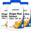Nutricost Ingefær Root Extract 550mg, 240 kapsler (3 flasker)