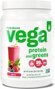 Vega Protein og Green Protein Powder, Berry - 20g Plant Protein Plus Veggies, Vegan, Ikke GMO, Pea Protein for kvinder og mænd, 1.2 lbs (Packaging May Vary)