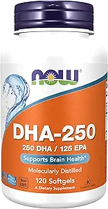 DHA- 250, 50% DHA 120 Softgels (pakke med 2)