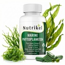 Marine Phytoplankton Omega 3 Supplement - Plantbaserede Algae Capsules for Energy, Focus & Cellular Support - Vegan Superfood for Brain, Heart & Skin Health - 1000 mg - 60 Vegan Capsules