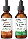 Wild & Organic Ceylon Cinnamon Tinktur 2 fl oz & Gymnema Leaf Tinktur 2 fl oz