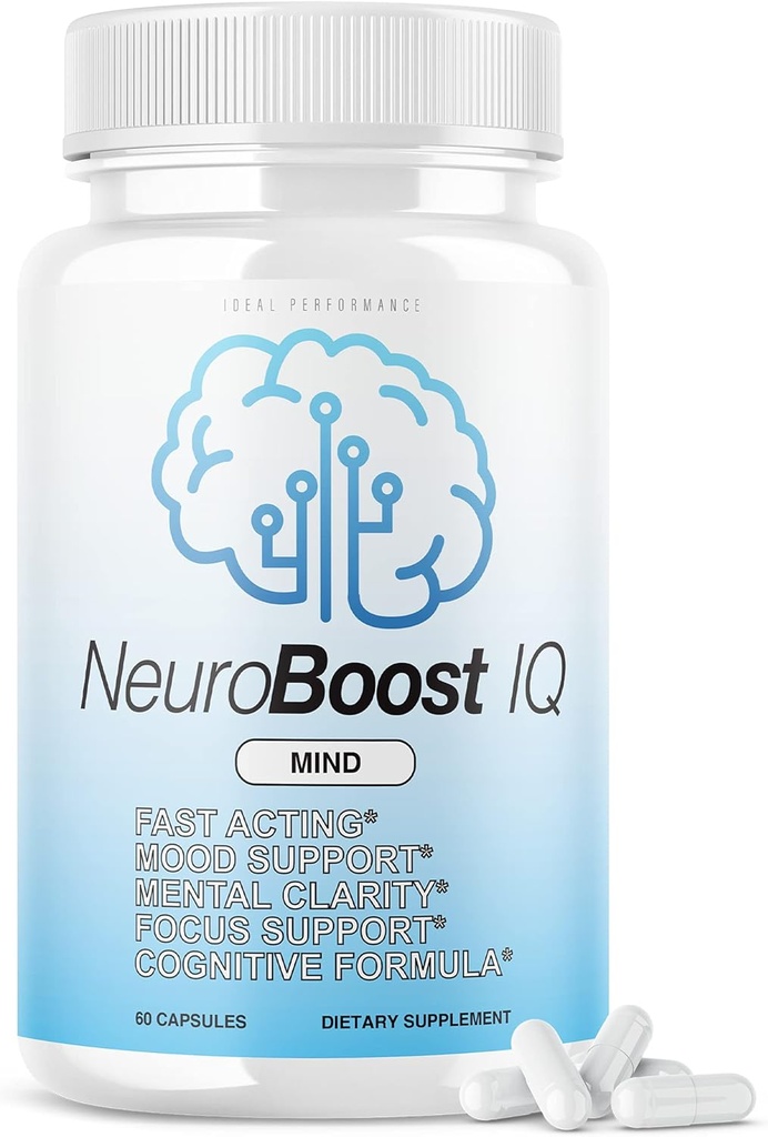Neuro Boost IQ supplement Brain Pills Mind Ben Carson Neurobooster Neuroboostiq (60 kapsler)
