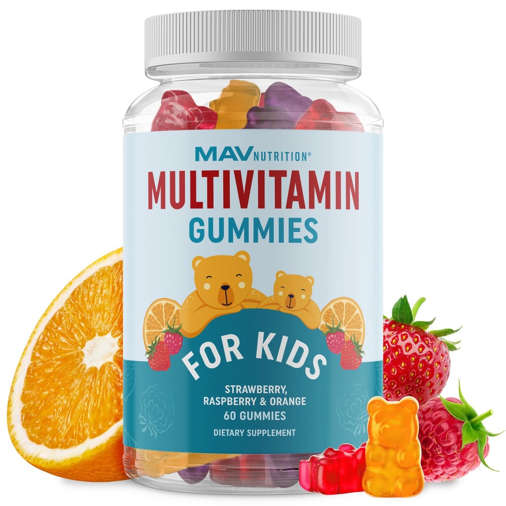 Kids Multivitamin Gummies Medical 124; Vitamin A, B, C, D & Zink til Immunitet, Vækst & Udvikling Medical 124; Daglige Multivitaminer til børn i alderen 2 + Medical 124; Non- GMO, Trev- Party Testet blandet frugt supplement Medical 124; 60 Gummies