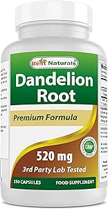 Bedste Naturals Mælkebøtte Root 520 mg 250 Kapsler