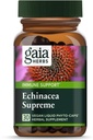 Gaia Herbs Echinacea Supreme - Immune Support Supplement - Echinacea Purpurea & Angustifolia Blend to Support Immune System - 30 Vegan Liquid Phyto-Capsules (15-Day Supply)