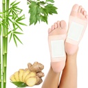 Lymporial Drainage Ingefær Foot Pads 50 Pads - Ingefær Oil Foot Patches Deep Cleansing Sleep Aids Lindring Stress og træthed Forbedre søvnkvalitet