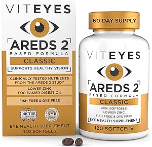VITEYES® AREDS 2 Softgels, 120 Count - Single Daily Dose Eye Vitamin