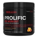 PEScience Prolific Pre Workout Pulver til mænd og kvinder med L- Citrullin Nitroxide Booster, Energy Powder & Nootrop for Focus - Fortræning uden Beta Alanine - 40 Scoops, Sour Peach Candy