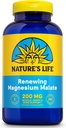 Nature 's Life Renewing Magnesium Malate 200 mg - En per dag - Muskel, hjerte, nerve sundhed, og Knoglestøtte - Maksimal Absorption - Lab Verified - 60-dag garanti - 250 Servere, 250 tabletter