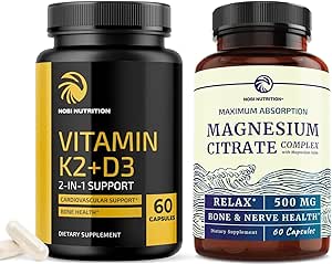 D3 K2 5000 IE (60ct) & Magnesium Citrate 500 MG (60ct)