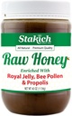 Stakich Royal Jelly, Bee Pollen, Propolis Raw Honey - Ren, ubehandlet, Uopvarmet - 40 Ounce
