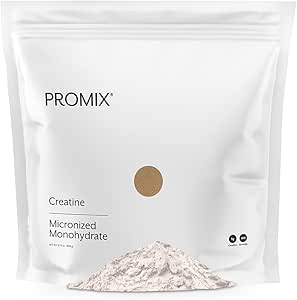 ProMix Nutrition Creatin monohydrat pulver, Unflavored - 5g Mikroniseret Creatin per servering - Øge muskel Gain, Styrke & Power & støtter Inddrivelse - 180 Servere