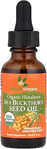 SeacuckWonders Sea Buckthorn Seed Oil, 100% Certified Organic, 1 FL OZ
