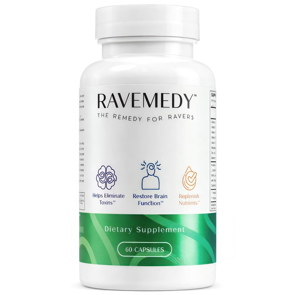 Rave Aid Supplement - Concert & Festival Essentials Supplement med NAC 500mg