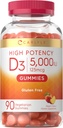 Carlyle D3-vitamin Gummy: 124; 5000 iu