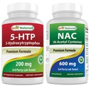 Bedste Naturals 5- HTP 200 mg & NAC - N Acetyl Cysteine 600 mg