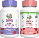 MaryRuth Organics Gummies for Kids- Multivitamin (blandet berry & Cherry), & Probiotisk (jordbær); Vitamin til immunitet, Gut sundhed, & Samlet wellness