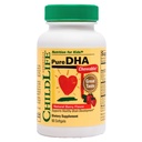Pure DHA for Kids - DHA Kosttilskud, DHA EPA Omega 3 supplement, Children DHA Chewables, Baby DHA, Fish Oil for Toddlers, Gluten Free - Natural Berry, 90 Softgels (Pack of 1)