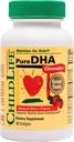 Pure DHA for Kids - DHA Kosttilskud, DHA EPA Omega 3 supplement, Children DHA Chewables, Baby DHA, Fish Oil for Toddlers, Gluten Free - Natural Berry, 90 Softgels (Pack of 1)