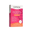 Omax Health Prebiotics and Probiotics Complex for Women, pH Balance, Vag Health, Urinary Tract, Yeast & BV Prevention, Lactobacillus & Bifidobacterium against 124; Vegan, Organic, Gluten Free Shaps 124; 30 Vege- Kapsler